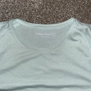 Outdoor Voices Light Green Perforated Active Tee
